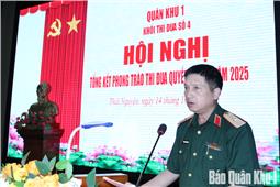 Khối thi đua số 4 Quân khu 1 tổng kết Phong trào Thi đua Quyết thắng năm 2025